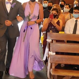 Lavender Convertible Infinity Dress Small